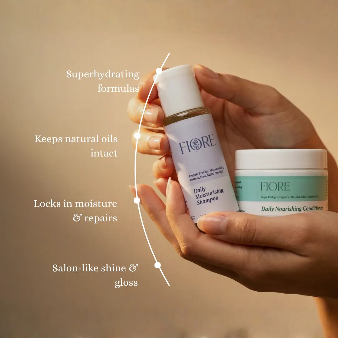 Fiore trial kit conditioner Best skincare products for beginners