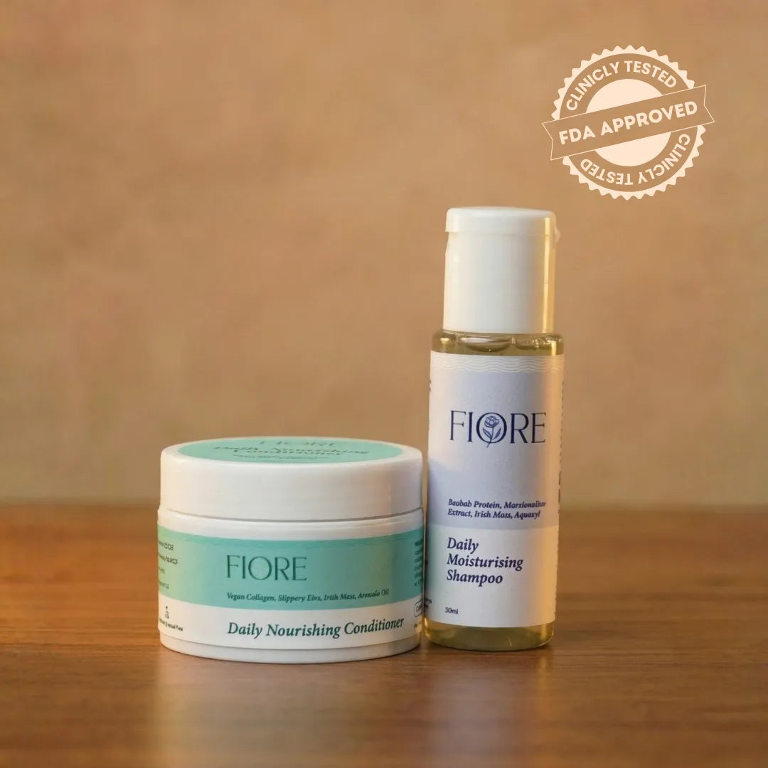 Fiore trial kit conditioner shampoo Best skincare products for beginners