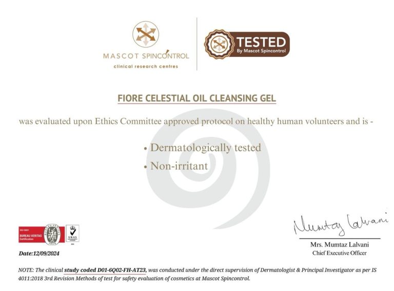 Fiore Certificates 8 best skincare products in india